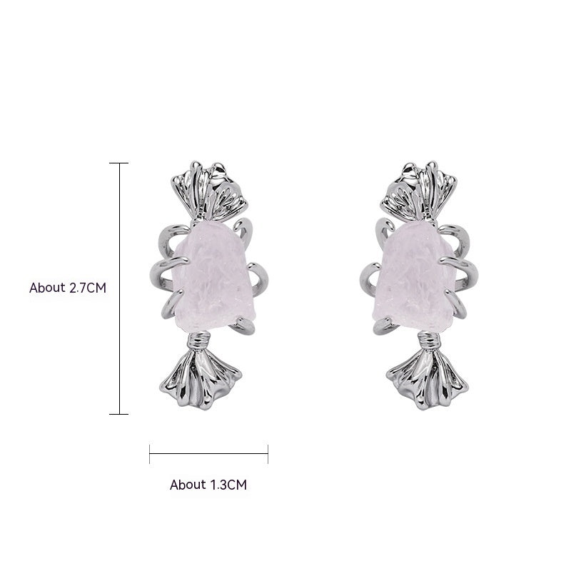 Pendientes originales de la serie Metal Rose