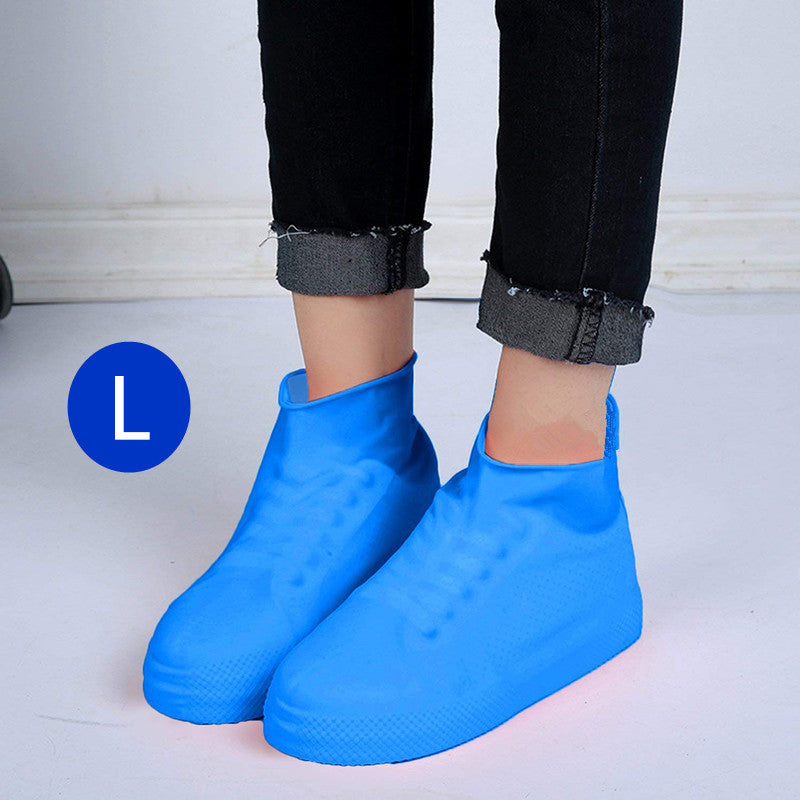 Bottes de pluie en silicone faciles à transporter pour hommes et femmes