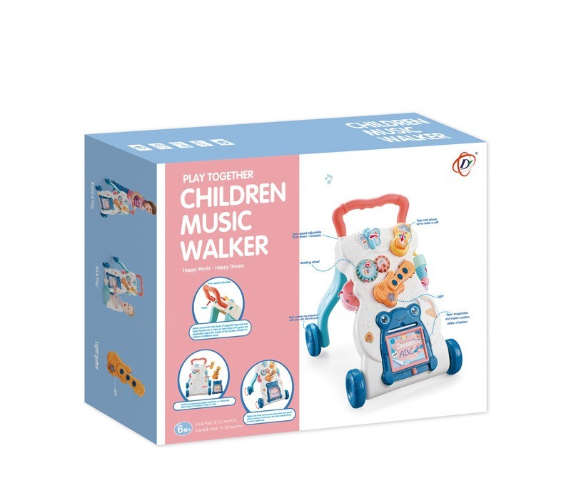 Juguetes educativos para niños, andador Musical multifuncional, carrito antivuelco