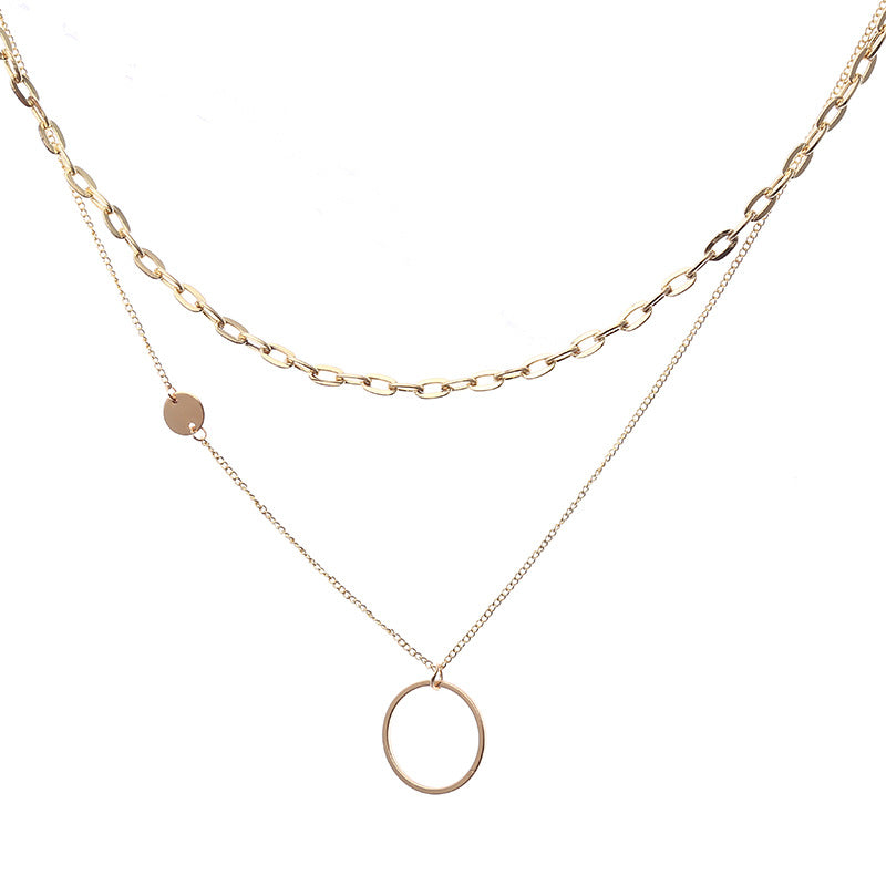 Collier rétro européen et américain, Simple et léger, luxe pour femmes