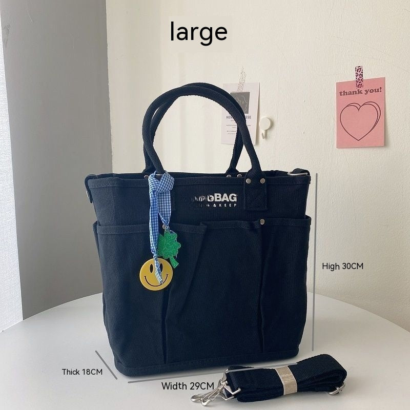 Multifunctional Baby Women's Crossbody Large Capacity Portable Canvas Bag