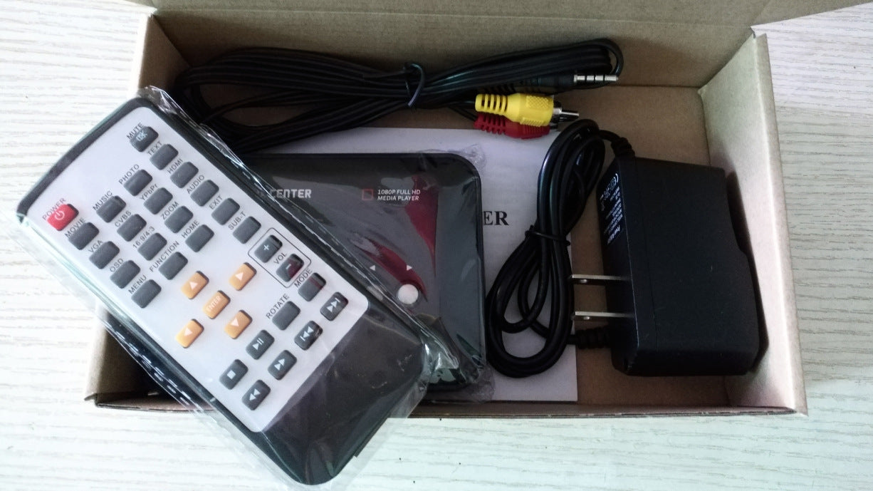 Lecteur vidéo HDTV 1080P disque U externe carte SD mobile HD HDMI interface HD