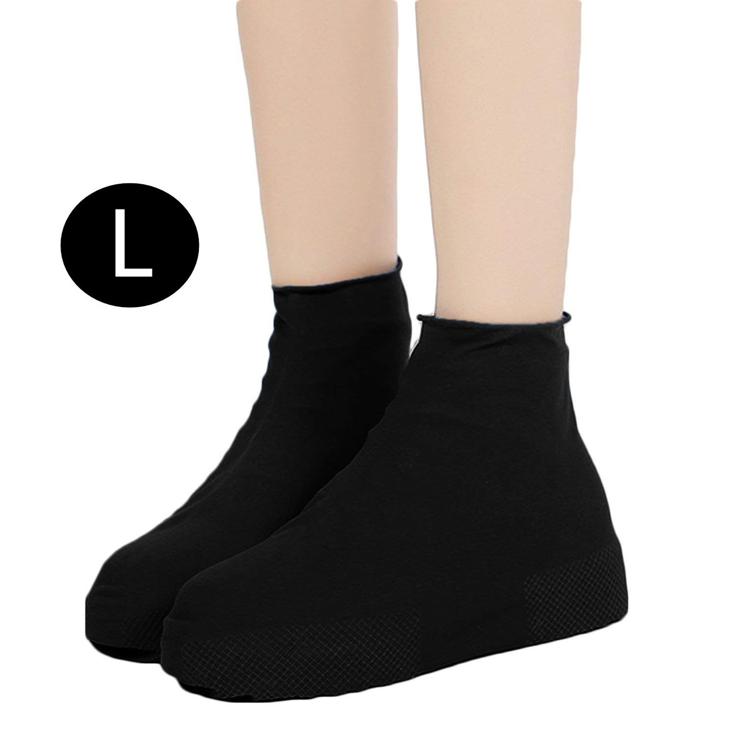 Bottes de pluie en silicone faciles à transporter pour hommes et femmes