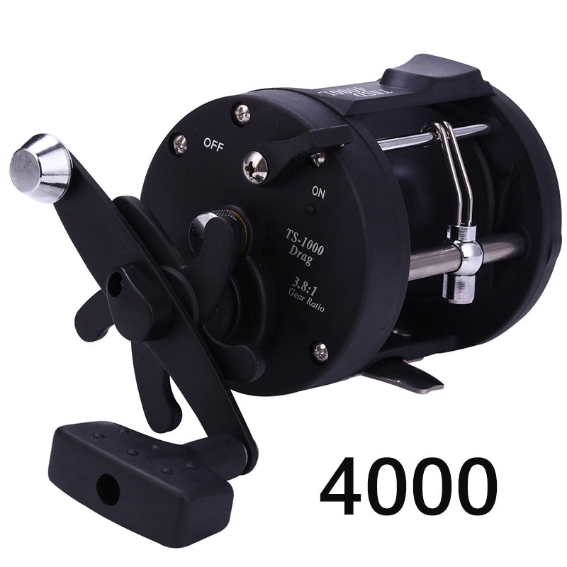 Carrete de pesca de plástico con cableado automático Comairon