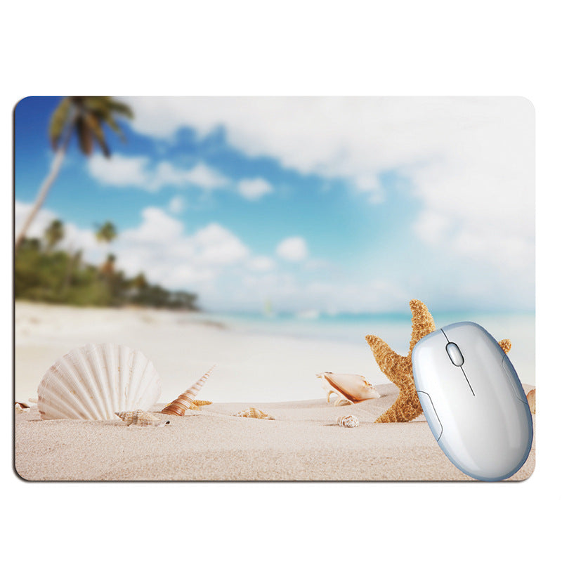 Bouteille de souhaits été plage vacances vent tapis de souris plage