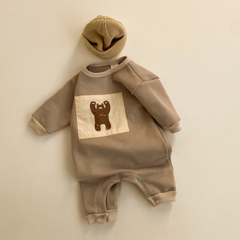 Versión coreana en ropa de una pieza de guardaespaldas para bebés para niños y niñas