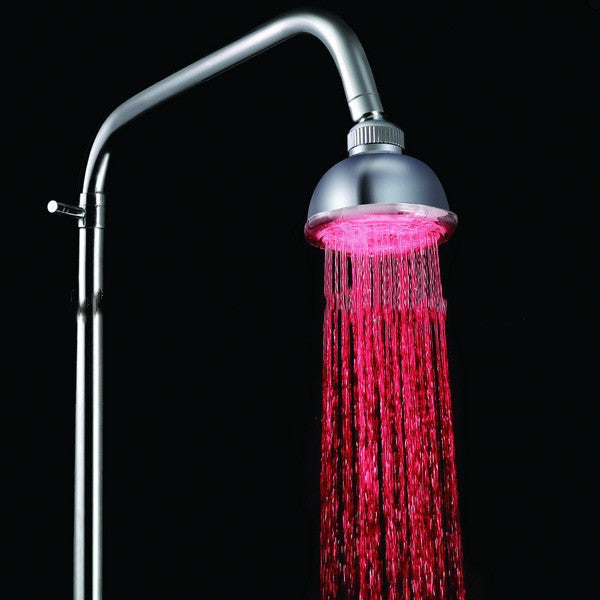 Romántico cabezal de ducha LED presurizado ahorro de agua ajustable 7 colores cabezal de ducha LED Facut hogar baño LED ducha rociador