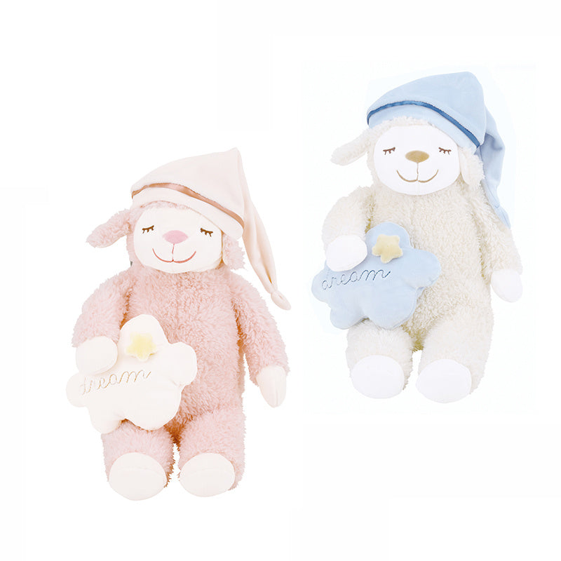 LIVHEART Oveja Muñeca Almohada Peluche Juguete Ragdoll Lindo Niño Durmiendo Muñeca