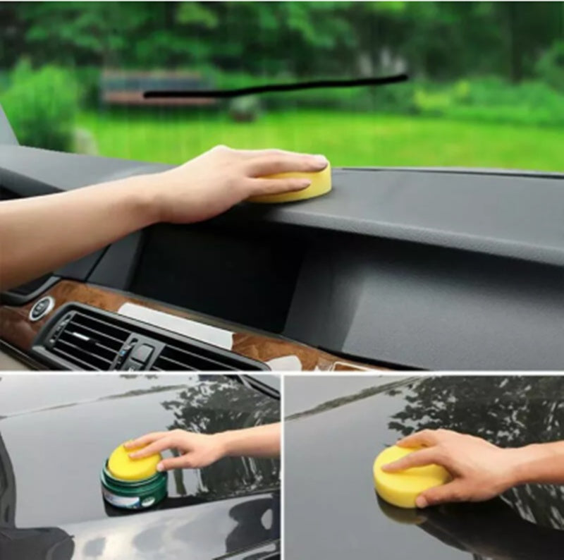 Brosse de lavage de voiture en poils de porc, brosse de nettoyage de voiture à tête ronde avec manche en bois