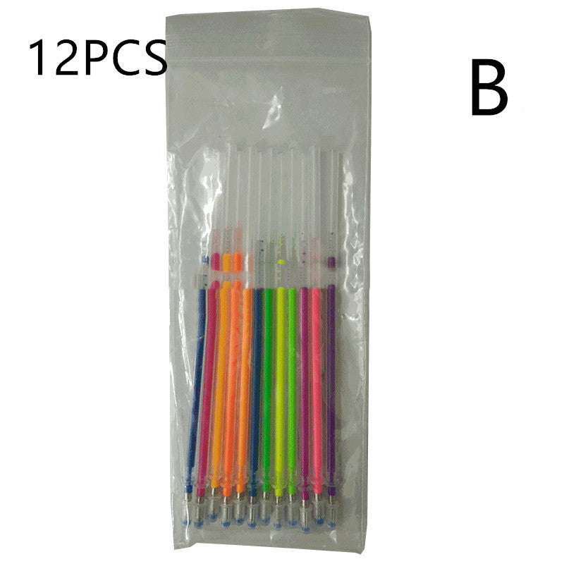 Recambio de cuenta de manos de gel brillante, fluorescente, de alto brillo, 48 colores