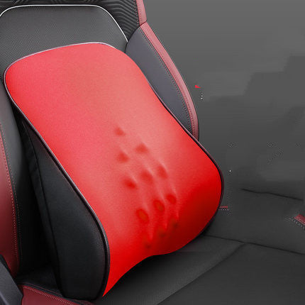 Almohada de masaje para reposacabezas de coche, cojín Lumbar Universal para cabeza, cuello y cintura, almohadillas de soporte para Interior de coche