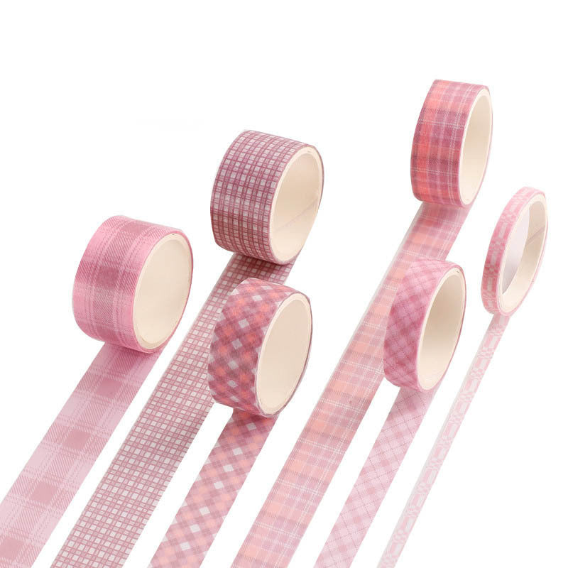Creative Cute Retro Plaid Hand Account Tape Sticker