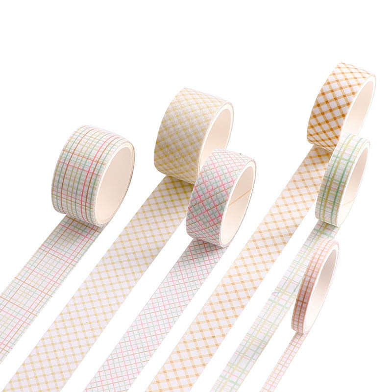 Creative Cute Retro Plaid Hand Account Tape Sticker