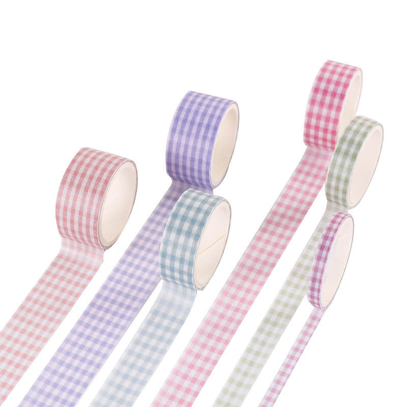 Creative Cute Retro Plaid Hand Account Tape Sticker