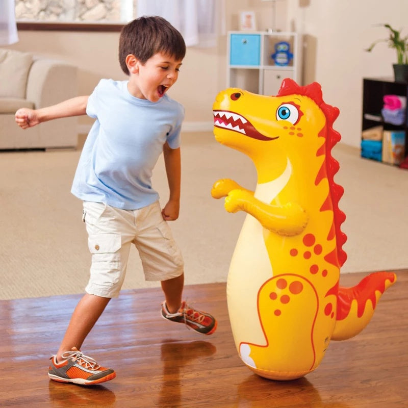 Juguetes inflables 3D de dinosaurio para niños, bolsa Bop, saco de boxeo, vaso grande interactivo, juguete para niños