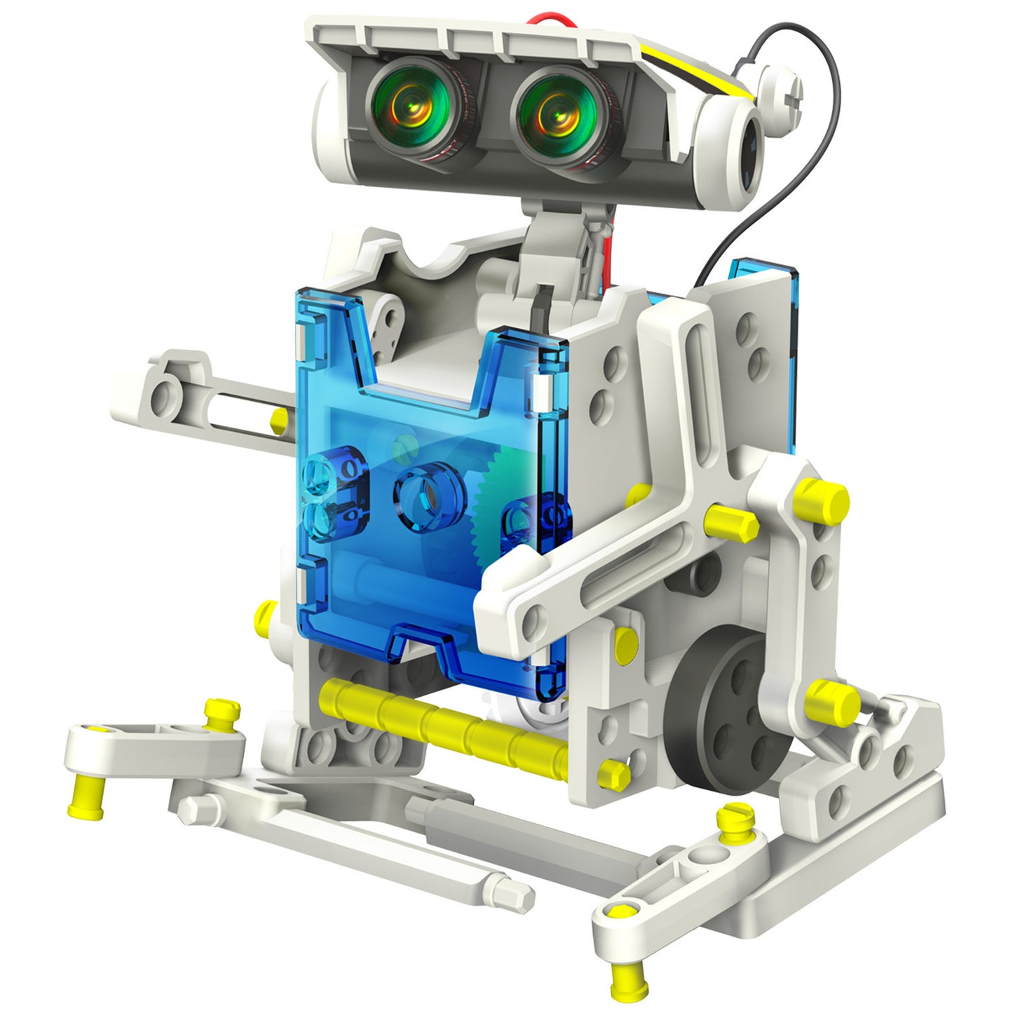 Jouet de puzzle de robot de déformation d'énergie solaire assemblé pour des enfants