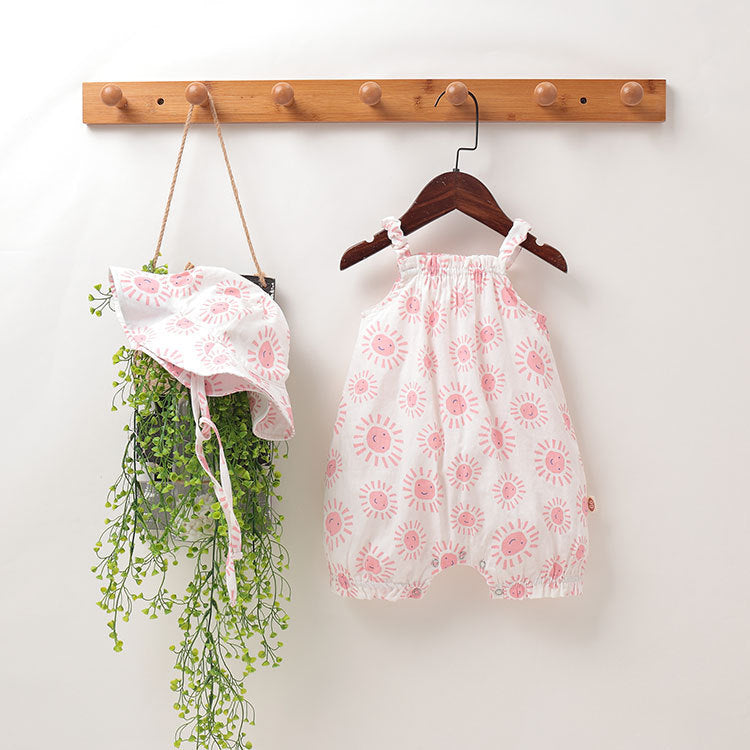 Vêtements d'été pour bébé, sac fin pour femme, short, filet rouge, vêtements pour bébé, mignon Ins Wind Boxer, barboteuse