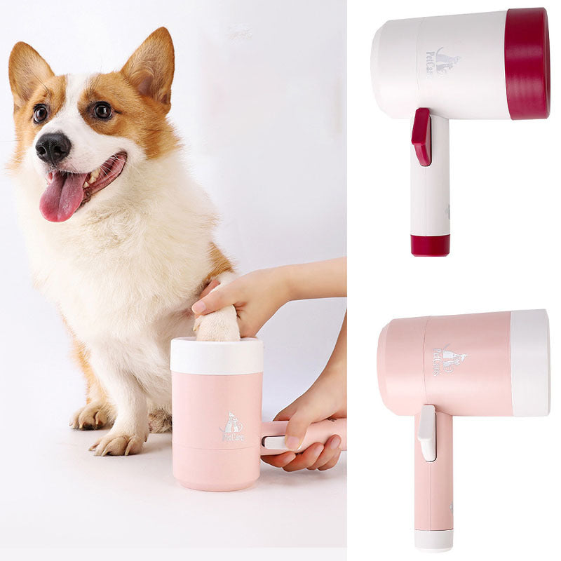 Nettoyeur de pattes de chien, peigne en Silicone souple, lave-pieds pour animaux de compagnie, brosse de nettoyage des pattes, lavage rapide, seau de nettoyage des pieds de chat sale