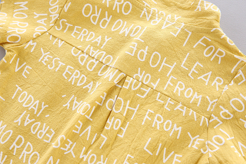 Vêtements coréens pour enfants à manches courtes pour garçons et filles