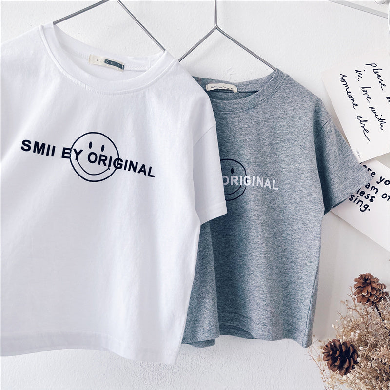 Xiaojiejia Vêtements pour enfants Garçons Vêtements d'été Nouveaux garçons T-shirt Été Enfants Manches courtes Bébé Demi-manches Haut