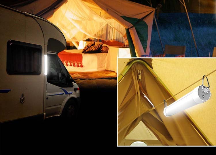 Luz de Camping portátil con imán fuerte para exteriores, tienda de emergencia, luz de camping, luz de trabajo de pesca y camping con control remoto portátil