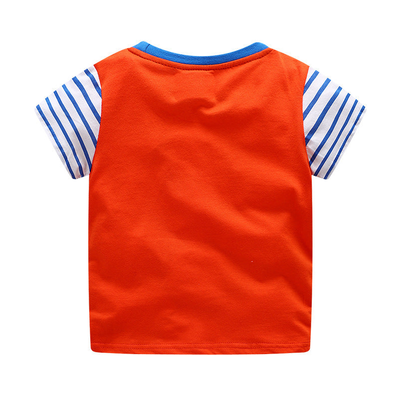 T-shirts pour enfants européens et américains T-shirts pour enfants à manches courtes européens et américains