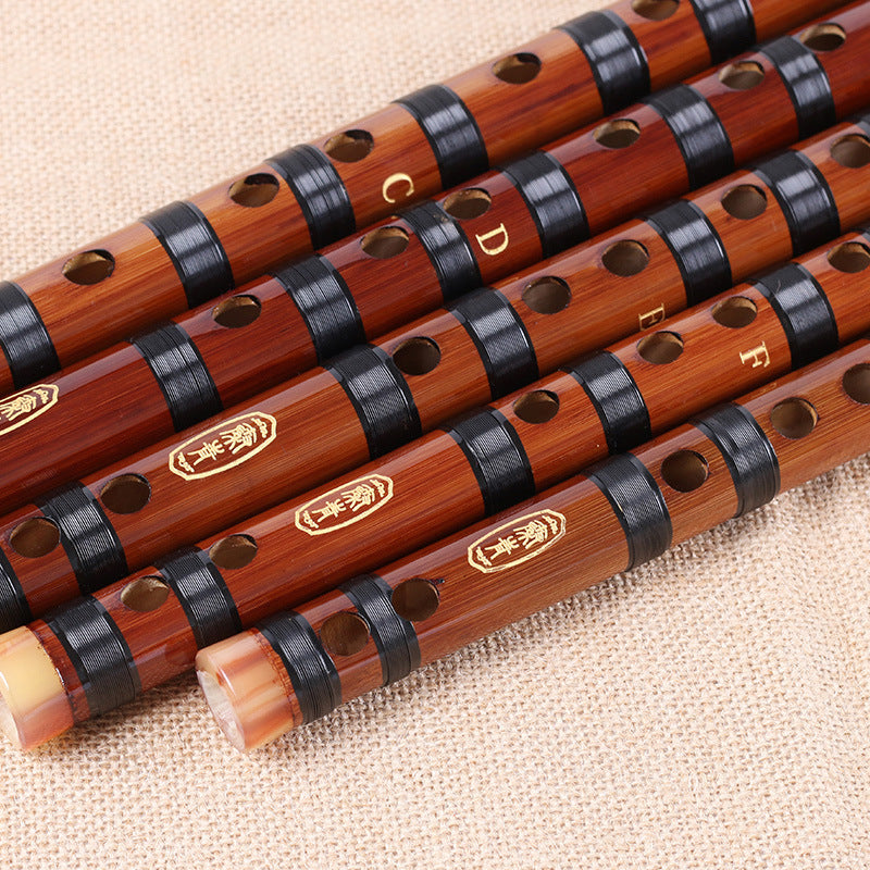 Flûte de bambou de haute qualité, Instruments de musique professionnels à vent en bois, clé CDEFG chinoise Dizi transversale Flauta 5 couleurs