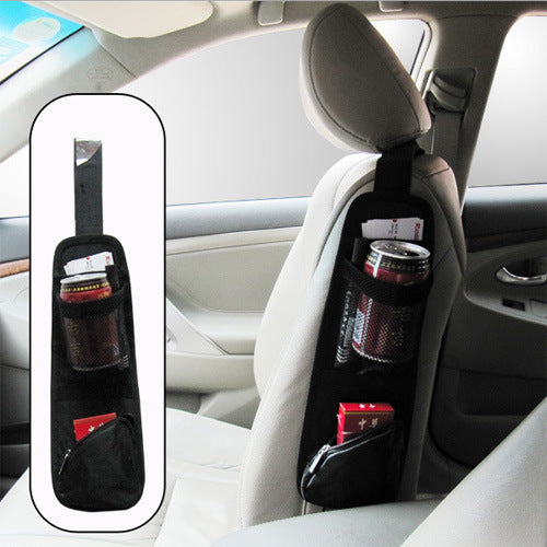 Poches latérales arrière de siège de voiture, rangement multifonction, sac suspendu pour téléphone portable, porte-gobelet d'eau