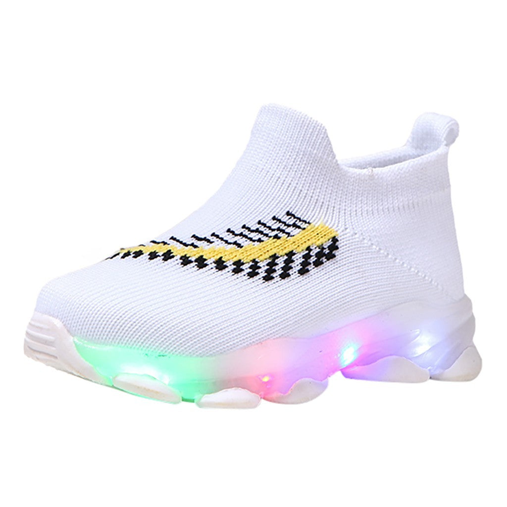 Capteur de lumière Led chaussettes chaussures chaussures garçons et filles chaussures lumineuses