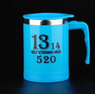 Tasse à café avec poignée créative, conception de boutons, agitation automatique, automatique, avec couvercle