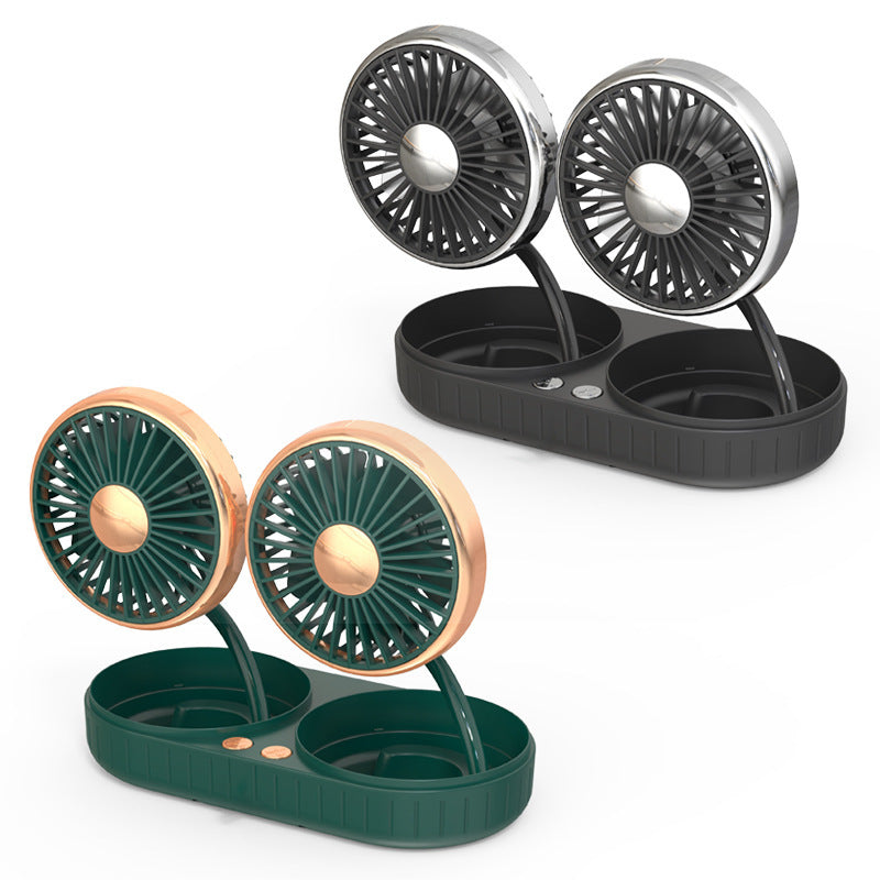 Tuyau à Double tête, petit ventilateur Usb, intérieur de voiture, accessoires automobiles créatifs