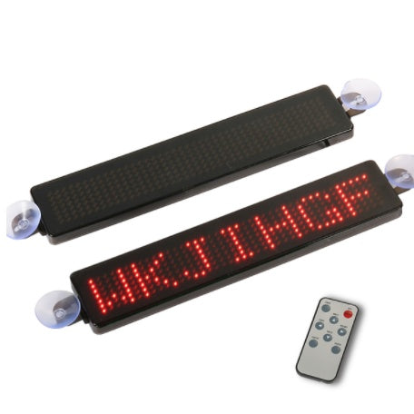 Écran de voiture Led anglais Z741, télécommande, fenêtre arrière de voiture, lecture publicitaire, écran de voiture Led