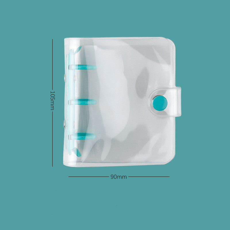 Libro de mano con forma de corazón para niña, libro de hojas sueltas con núcleo interno para el núcleo, Mini libro de mano de tres agujeros, Ins Simple