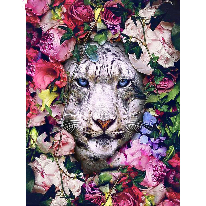 Pintura Diamante 5D Leopardina