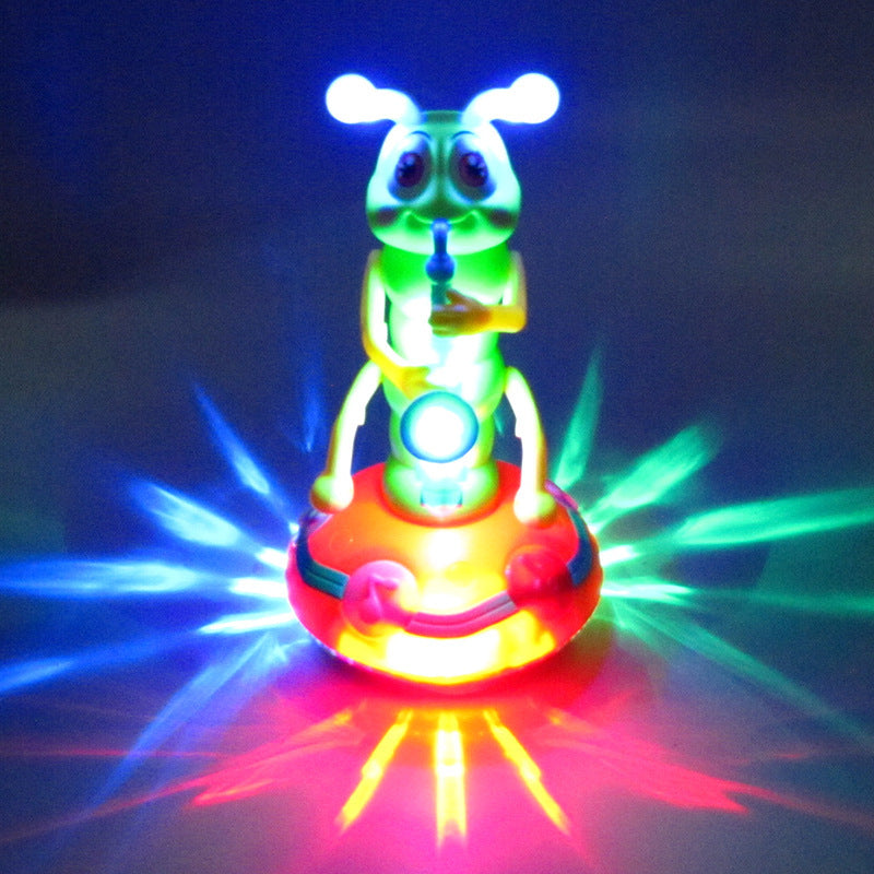 Électrique mignon ver danse musique éclairage marche dessin animé Animal poupée enfants jouets cadeau d'anniversaire