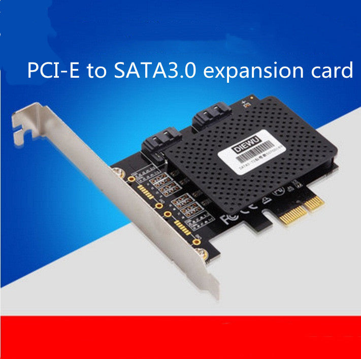 Compatible avec Apple, carte d'extension Pcie Sata Pci-E vers Sata3 Pcie Sata3.0 Asm1061 Ssd