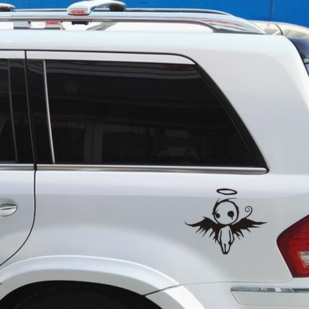 Etiqueta engomada del cuerpo de la decoración creativa del coche del comercio exterior del ángel caído oscuro gótico Retro pegatina de la nota del interruptor