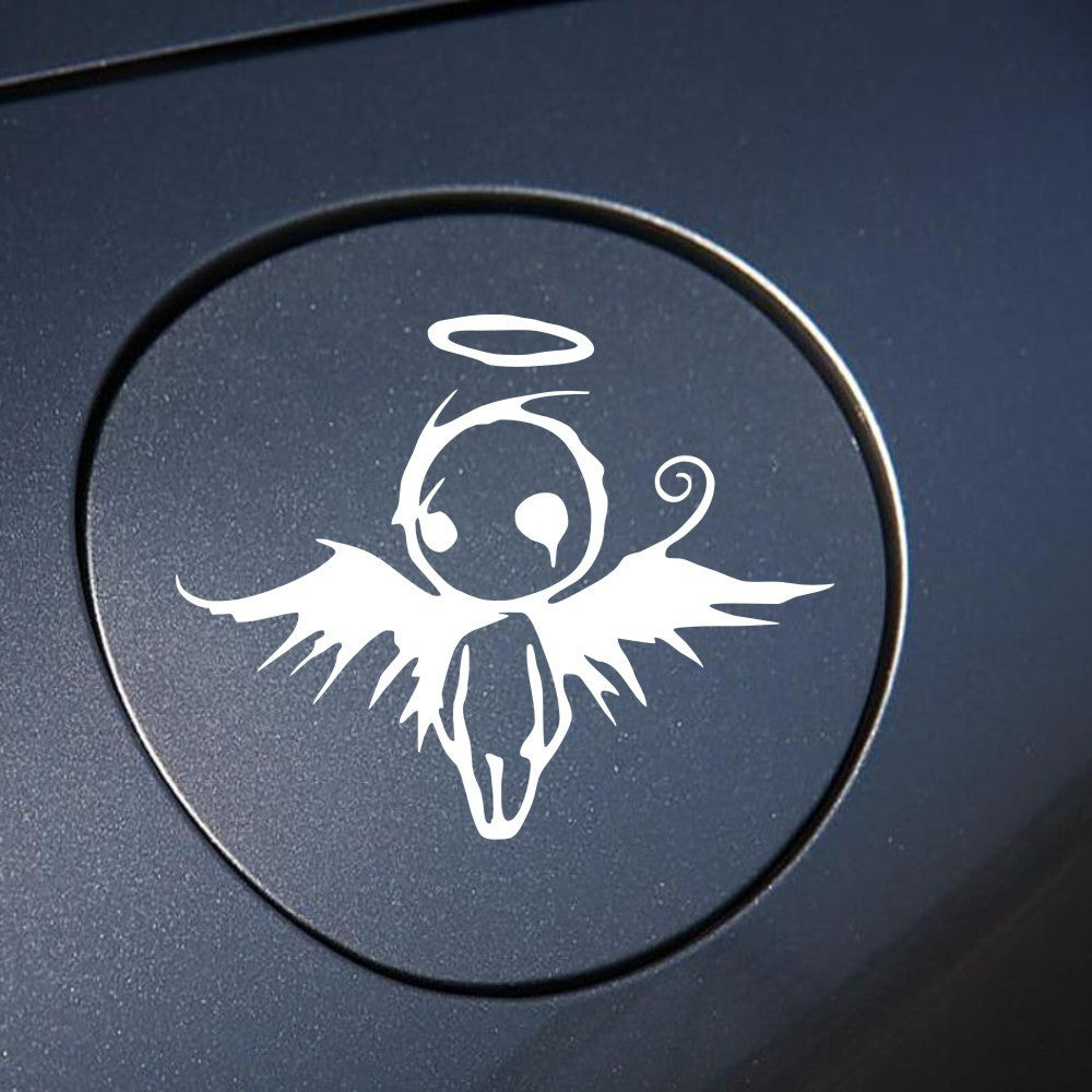 Etiqueta engomada del cuerpo de la decoración creativa del coche del comercio exterior del ángel caído oscuro gótico Retro pegatina de la nota del interruptor