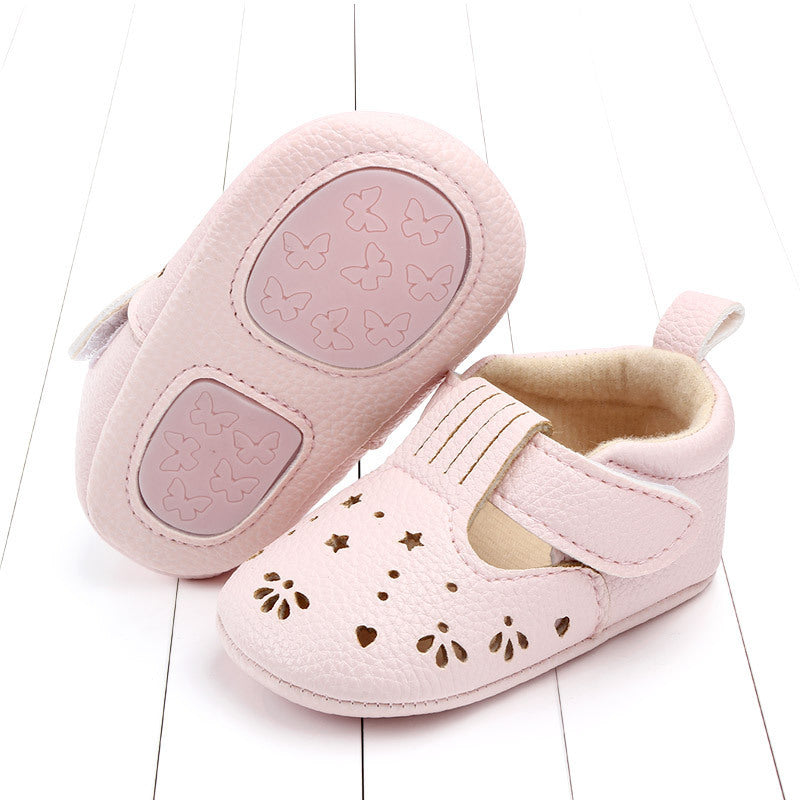 Zapatos antideslizantes con suela semi de goma Zapatos para bebés y niños pequeños
