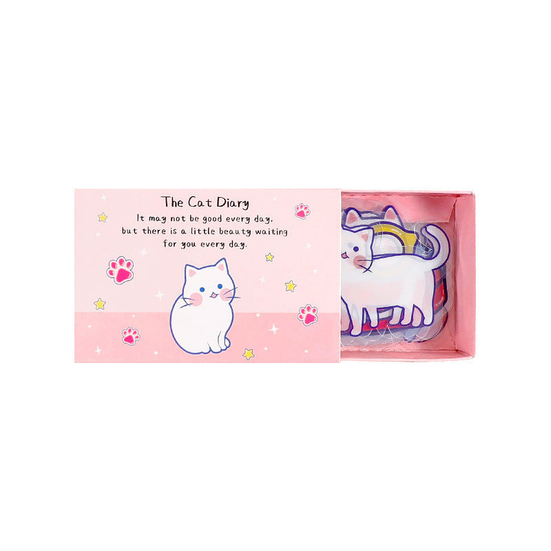 Autocollants de papeterie créative et décorative, Version coréenne de Ins Wind Box, 20 pièces dans le compte à main d'animal de compagnie, DIY bricolage