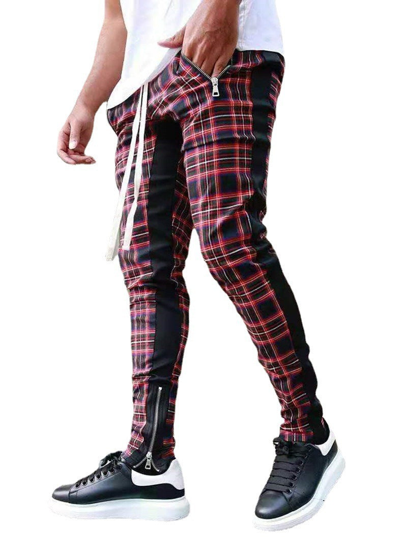 Nouveau pantalons décontractés autonome souhait AliExpress Style chaud pantalons de sport pour hommes Hit couleur coton pantalon droit