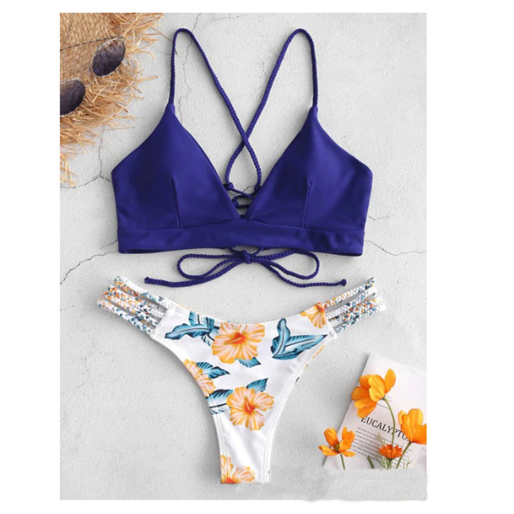 Traje de baño bikini trenzado sexy