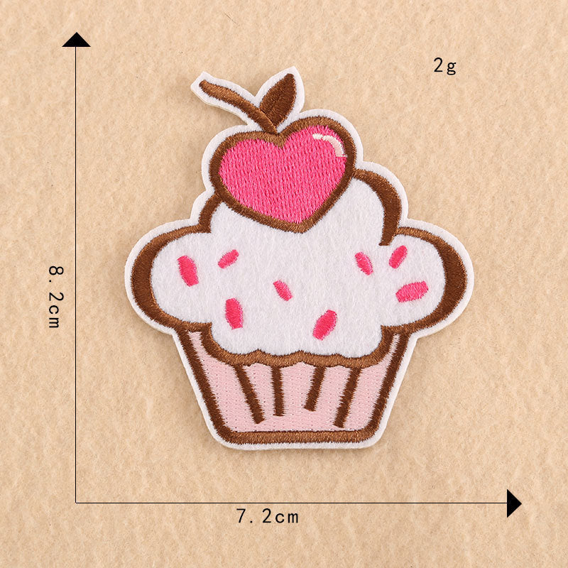 Autocollants Patch papillon cerise arc-en-ciel, accessoires pour enfants, accessoires