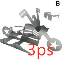 Support de poulet bière drôle moto américaine barbecue support en acier outils drôle support de poulet rôti griller rôti