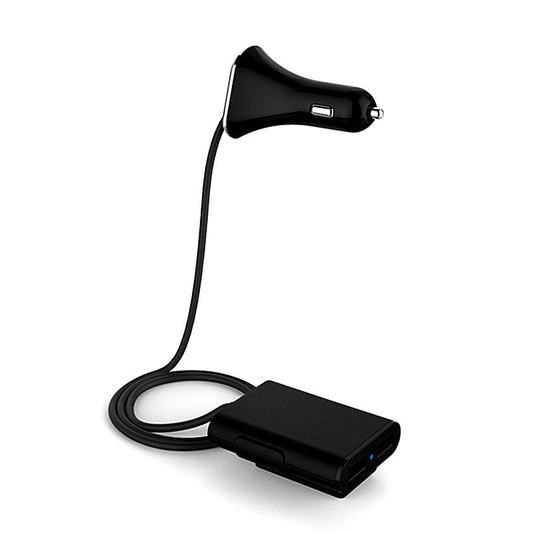 Cargador de coche USB de 4 puertos, encendedor de cigarrillos para coche de 6,8 A, con dos cargadores para coche