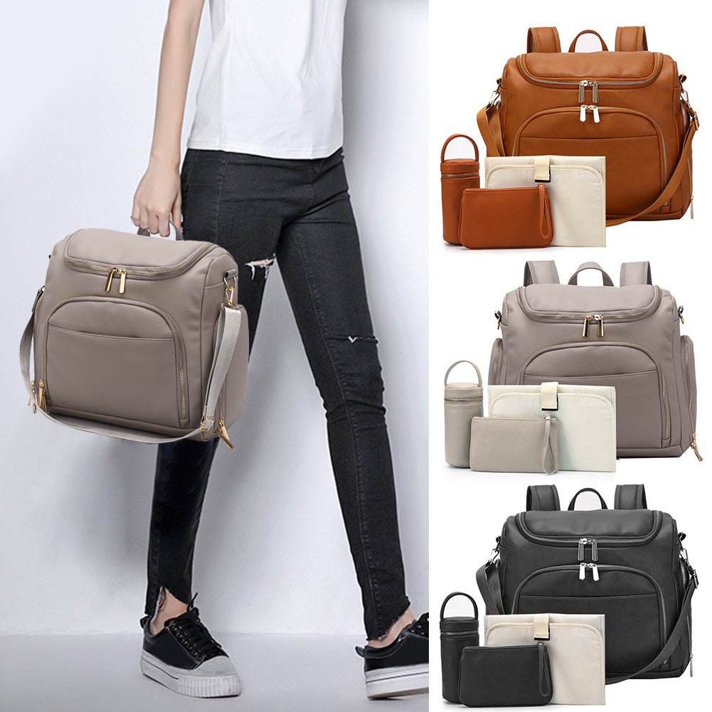 Sac à dos multifonctionnel pour nouvelle maman en Pu