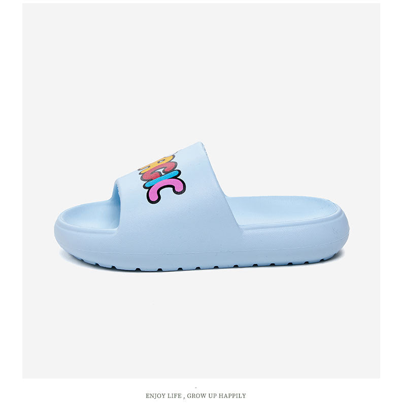 Pantoufles d'été pour petites filles, chaussures antidérapantes à semelles souples