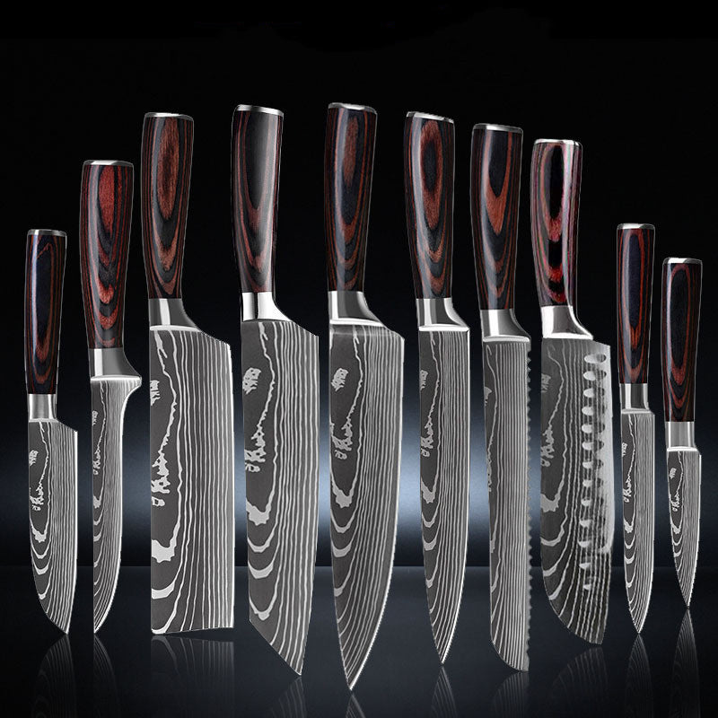 Juego de 6 piezas Juego de 8 piezas Juego de 10 piezas Cuchillo Cuchillo de chef Cuchillo de chef Cuchillo de cocina Cocinar