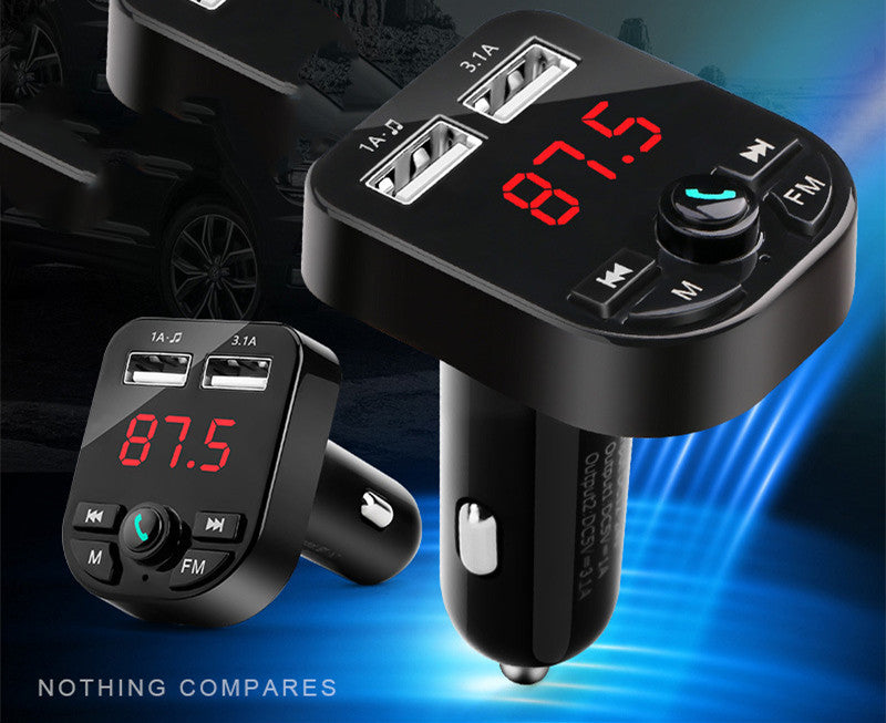 Purun Fournitures de voiture Lecteur Mp3 de voiture Récepteur mains libres Bluetooth multifonctionnel pour voiture Mp3