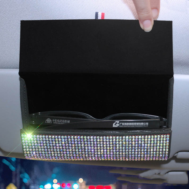 Multifunctional Glasses Case For Diamond-encrusted Car